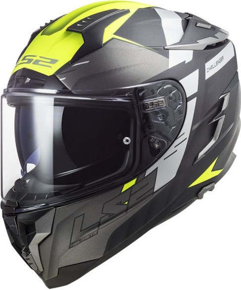Casca Moto Full/Face FF327 Challenger Allert M. Titan.H/V Yellow