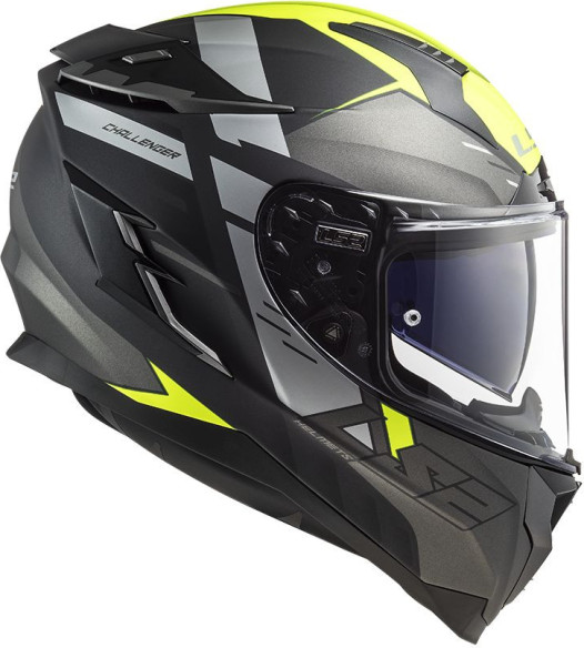 Casca Moto Full/Face FF327 Challenger Allert M. Titan.H/V Yellow
