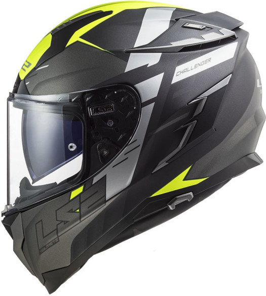 Casca Moto Full/Face FF327 Challenger Allert M. Titan.H/V Yellow
