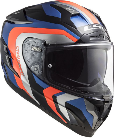 Casca Moto Full/Face FF327 Challenger Galactic C GL.Albastru Portocaliu