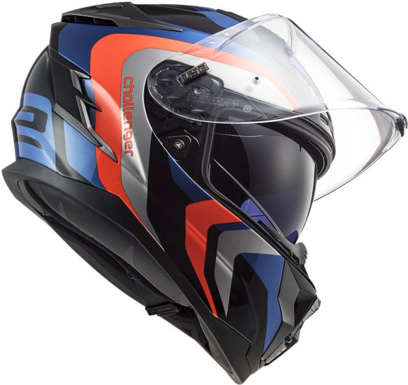 Casca Moto Full/Face FF327 Challenger Galactic C GL.Albastru Portocaliu