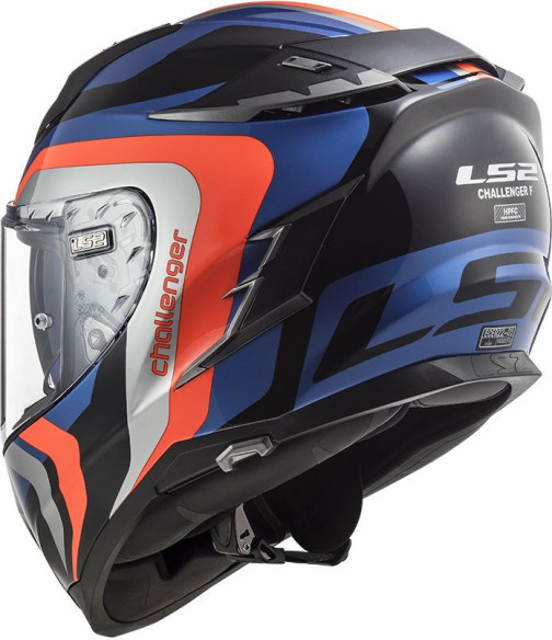 Casca Moto Full/Face FF327 Challenger Galactic C GL.Albastru Portocaliu