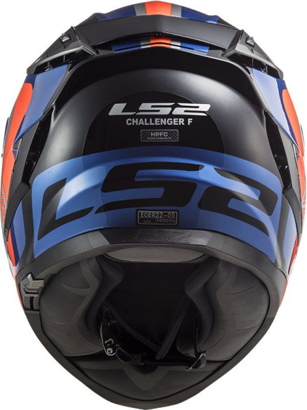 Casca Moto Full/Face FF327 Challenger Galactic C GL.Albastru Portocaliu
