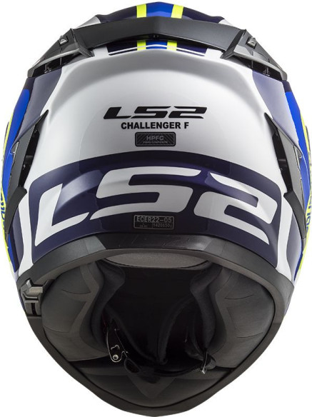 Casca Moto Full/Face FF327 Challenger Galactic GL.White Yel. Blue