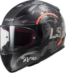 Casca Moto Full/Face FF353 Rapid Circle Titanium Fluo Portocaliu