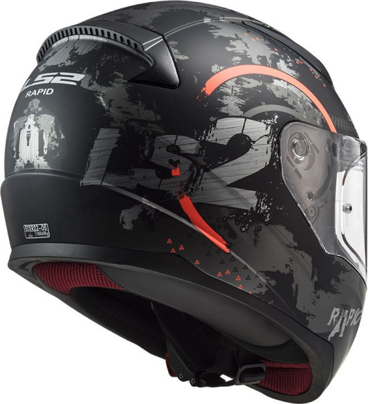 Casca Moto Full/Face FF353 Rapid Circle Titanium Fluo Portocaliu
