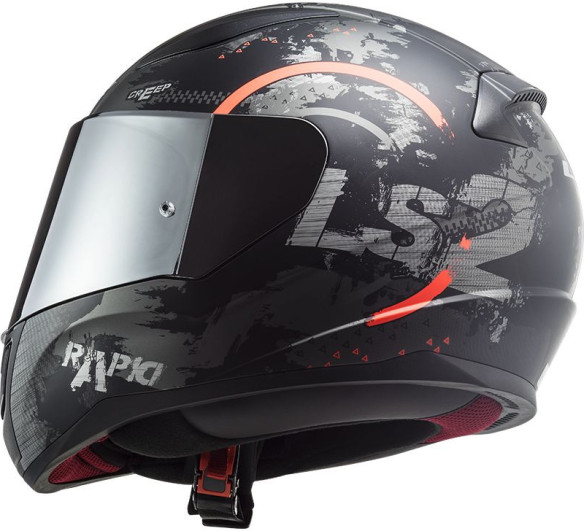 Casca Moto Full/Face FF353 Rapid Circle Titanium Fluo Portocaliu
