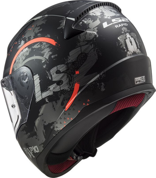 Casca Moto Full/Face FF353 Rapid Circle Titanium Fluo Portocaliu