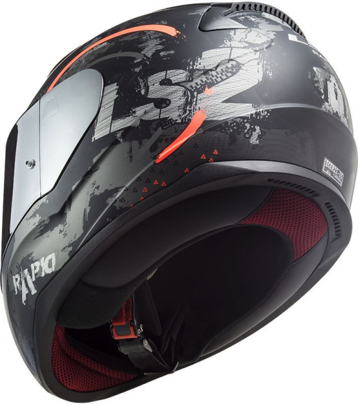 Casca Moto Full/Face FF353 Rapid Circle Titanium Fluo Portocaliu