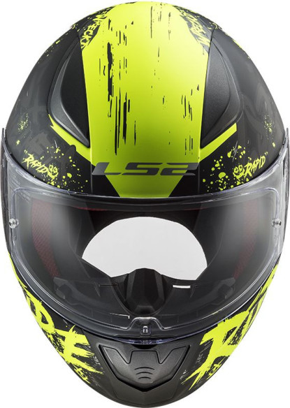 Casca Moto Full/Face FF353 Rapid Naughty Matt Black H/V Yellow