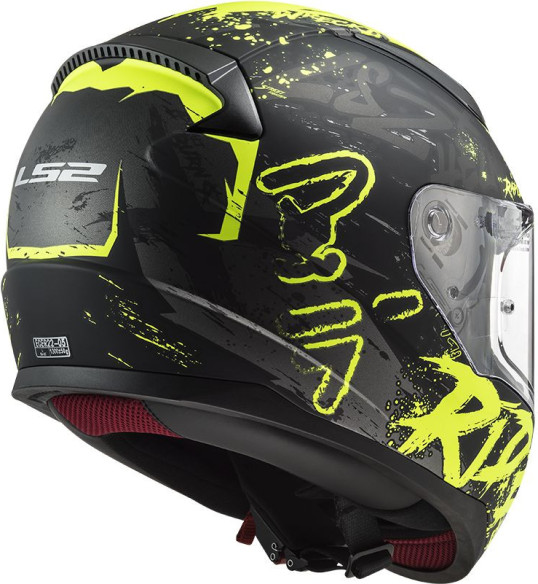 Casca Moto Full/Face FF353 Rapid Naughty Matt Black H/V Yellow