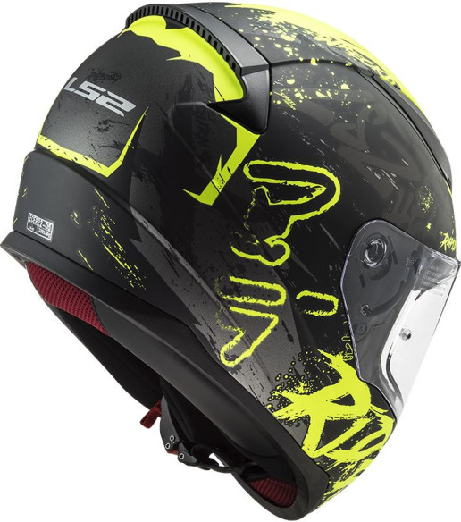 Casca Moto Full/Face FF353 Rapid Naughty Matt Black H/V Yellow