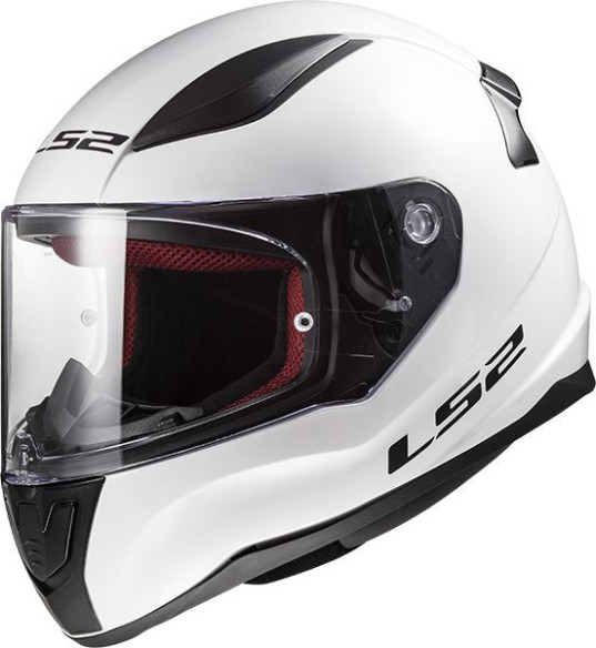 Casca Moto Full/Face FF353 Rapid Single Mono Alb Lucios