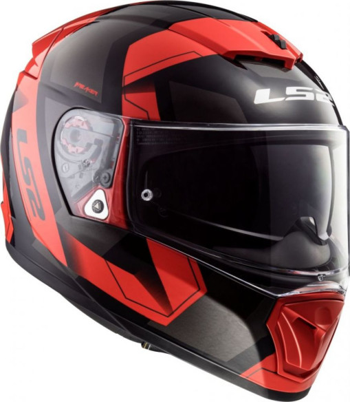 Casca Moto Full/Face FF390 Breaker Physics Negru Rosu