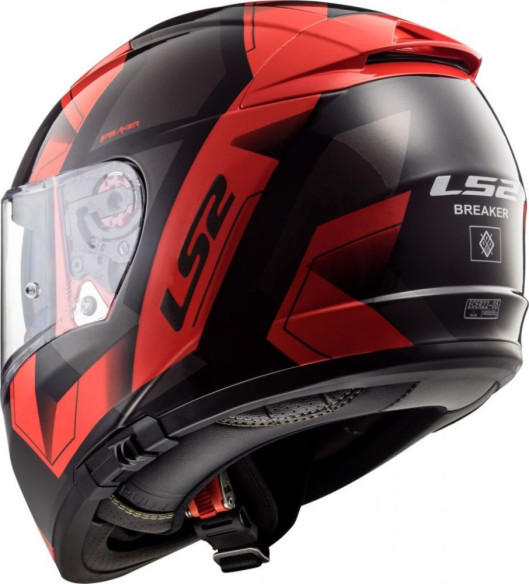 Casca Moto Full/Face FF390 Breaker Physics Negru Rosu