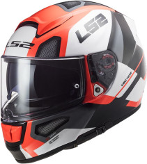 Casca Moto Full/Face FF397 Vector FT2 Automat Alb Lucios Portocaliu Fluo