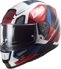 Casca Moto Full/Face FF397 Vector FT2 Automat Alb Lucios Rosu