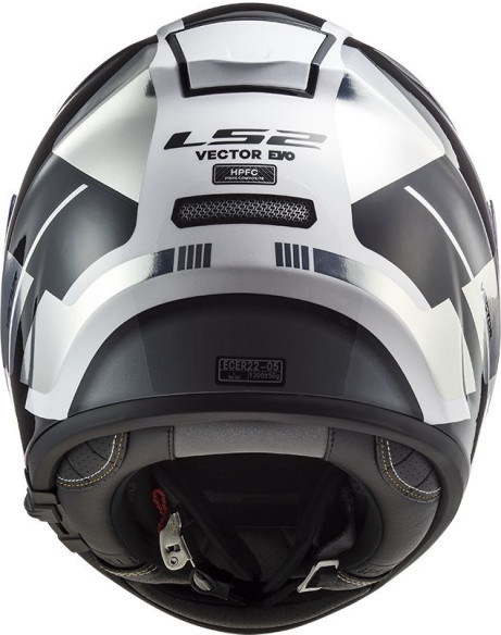 Casca Moto Full/Face FF397 Vector FT2 Automat Alb Lucios Titanium