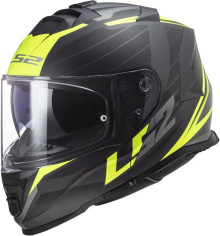Casca Moto Full/Face FF800 Storm Nerve Negru Mat H/V Galben