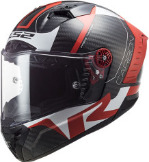 Casca Moto Full/Face FF805 Thunder C Racing1 Rosu Lucios Alb