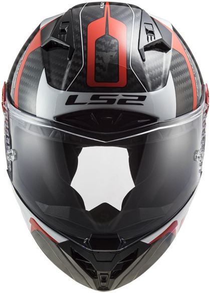 Casca Moto Full/Face FF805 Thunder C Racing1 Rosu Lucios Alb
