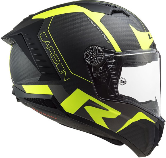Casca Moto Full/Face FF805 Thunder C Racing1 Matt H/V Yellow