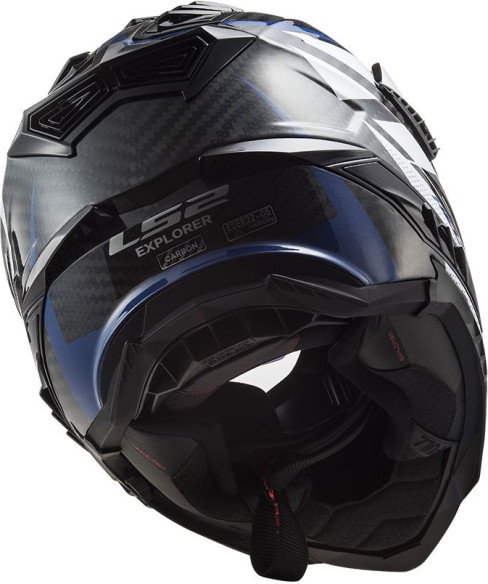 Casca ATV MX701 Explorer Carbon Focus Gray/Blue/Red 23
