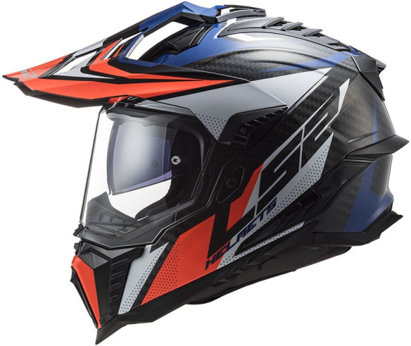 Casca ATV MX701 Explorer Carbon Focus Gray/Blue/Red 23