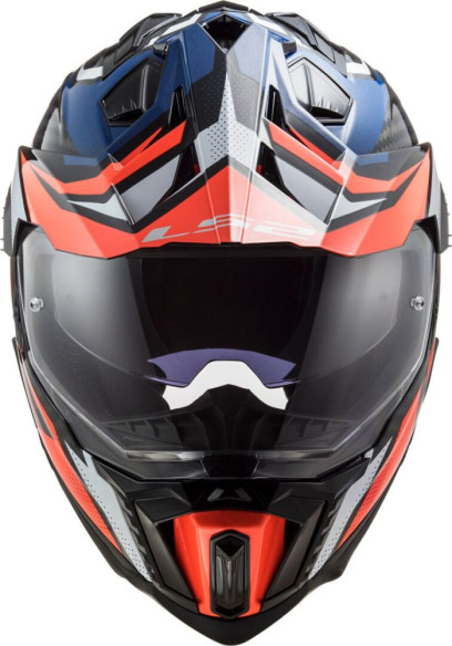 Casca ATV MX701 Explorer Carbon Focus Gray/Blue/Red 23