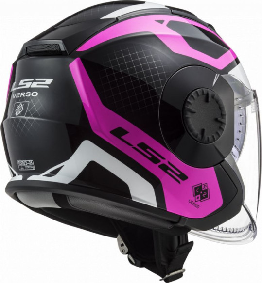 Casca Moto Jet OF570 Verso Marker Matt Black Violet