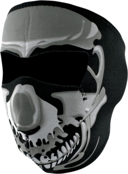 Masca Fata Full Face Chrome Skull One Size Wnfm023