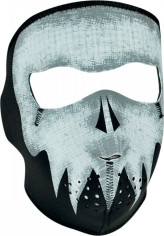 Masca Fata Full Face Glow-in-the-dark Gray Skull One Size Wnfm081g