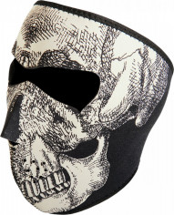 Masca Fata Full Face Glow-in-the-dark Skull One Size Wnfm002g
