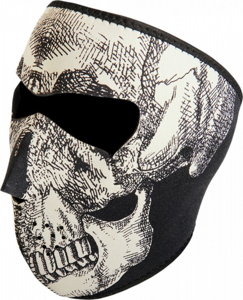 Masca Fata Full Face Glow-in-the-dark Skull One Size Wnfm002g