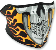 Masca Fata Half Face Burning Skull One Size Wnfm061h