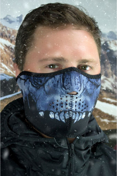 Masca Fata Half Face Midnight Skull One Size Wnfm417h