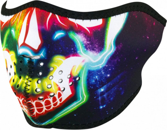 Masca Fata Half Face Neon Skull One Size Wnfm098h