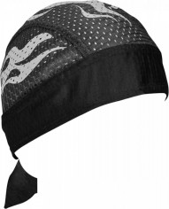 Bandana Reflective Flames Vented Sport Bandana One Size Zvs002