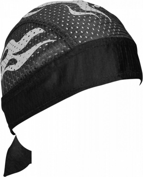 Bandana Reflective Flames Vented Sport Bandana One Size Zvs002