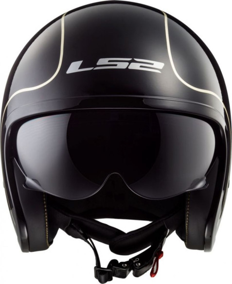 Casca Moto Jet OF599 Spitfire Flier Black Gold