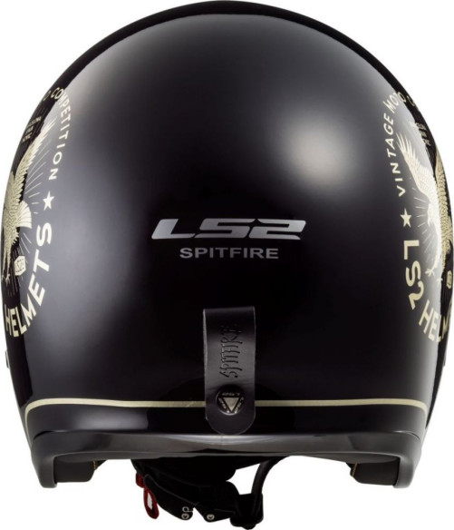 Casca Moto Jet OF599 Spitfire Flier Black Gold