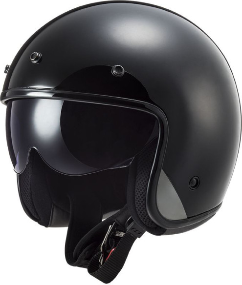 Casca Moto Open Face OF601 BOB Solid Black Matt 23