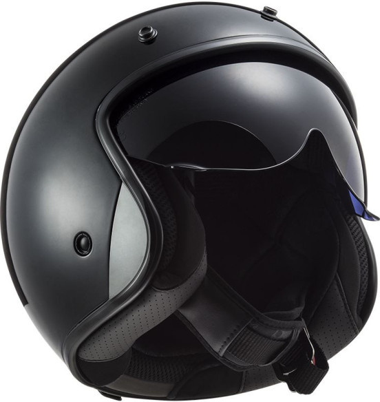 Casca Moto Open Face OF601 BOB Solid Black Matt 23