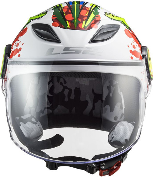 Casca Moto Jet OF602 Funny Croco Gloss White