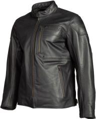 Geaca Moto Touring Sixxer Leather Gunmetal Black