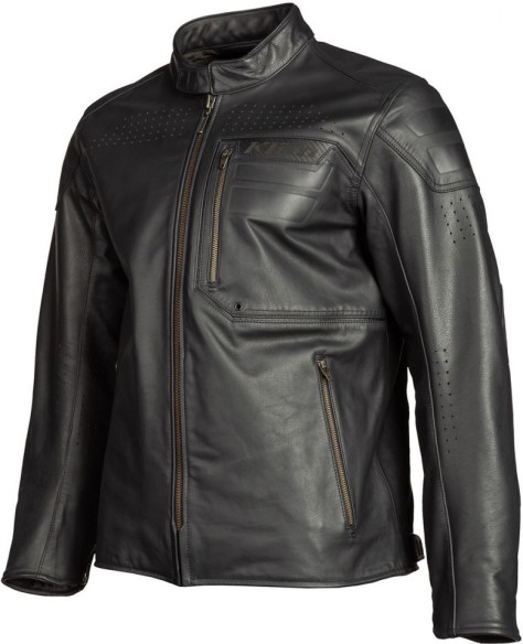 Geaca Moto Touring Sixxer Leather Gunmetal Black