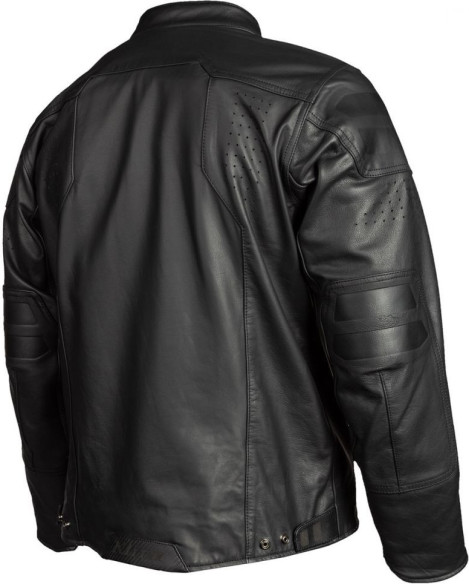 Geaca Moto Touring Sixxer Leather Gunmetal Black