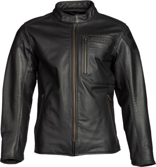Geaca Moto Touring Sixxer Leather Gunmetal Black