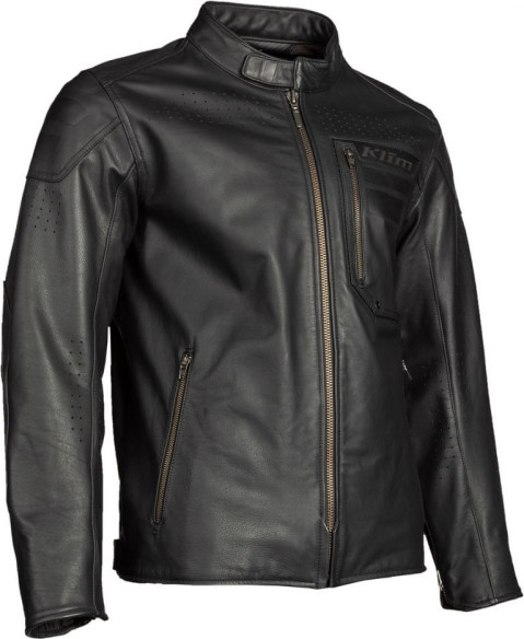 Geaca Moto Touring Sixxer Leather Gunmetal Black
