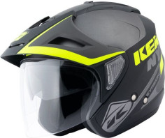 Casca Moto Jet Evasion Grey Black Neon Yellow